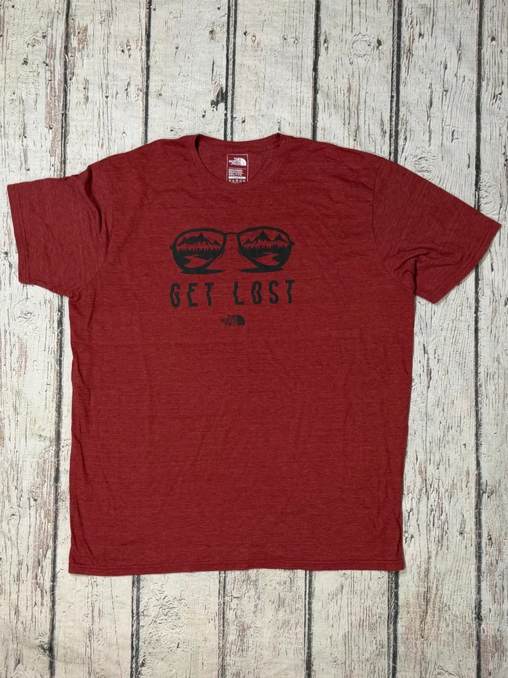 The North Face Get Lost Red Crewneck Men's Tshirt